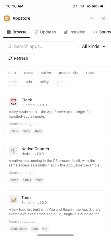 App Store on phone