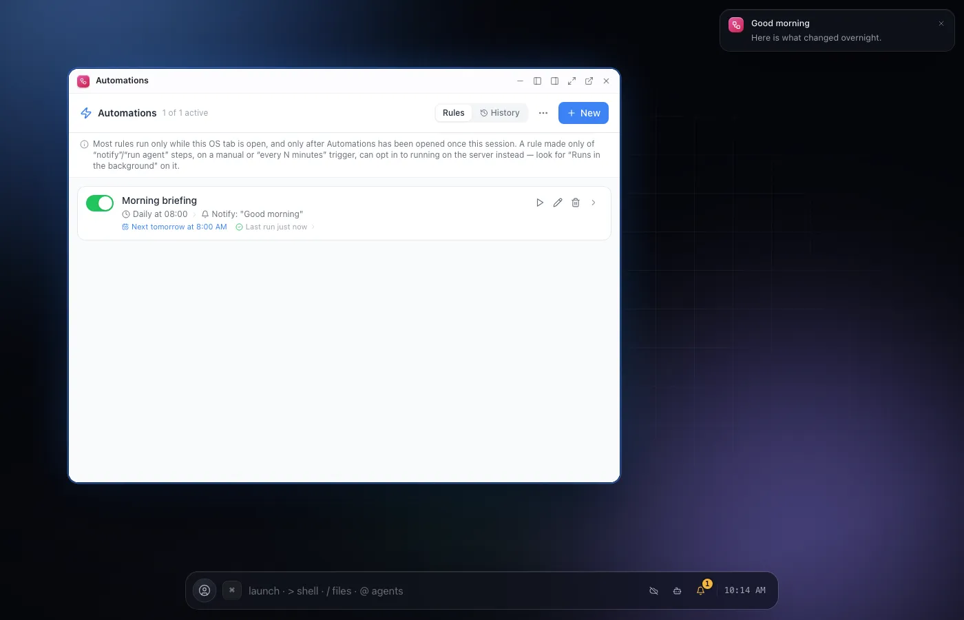 Automations screenshot