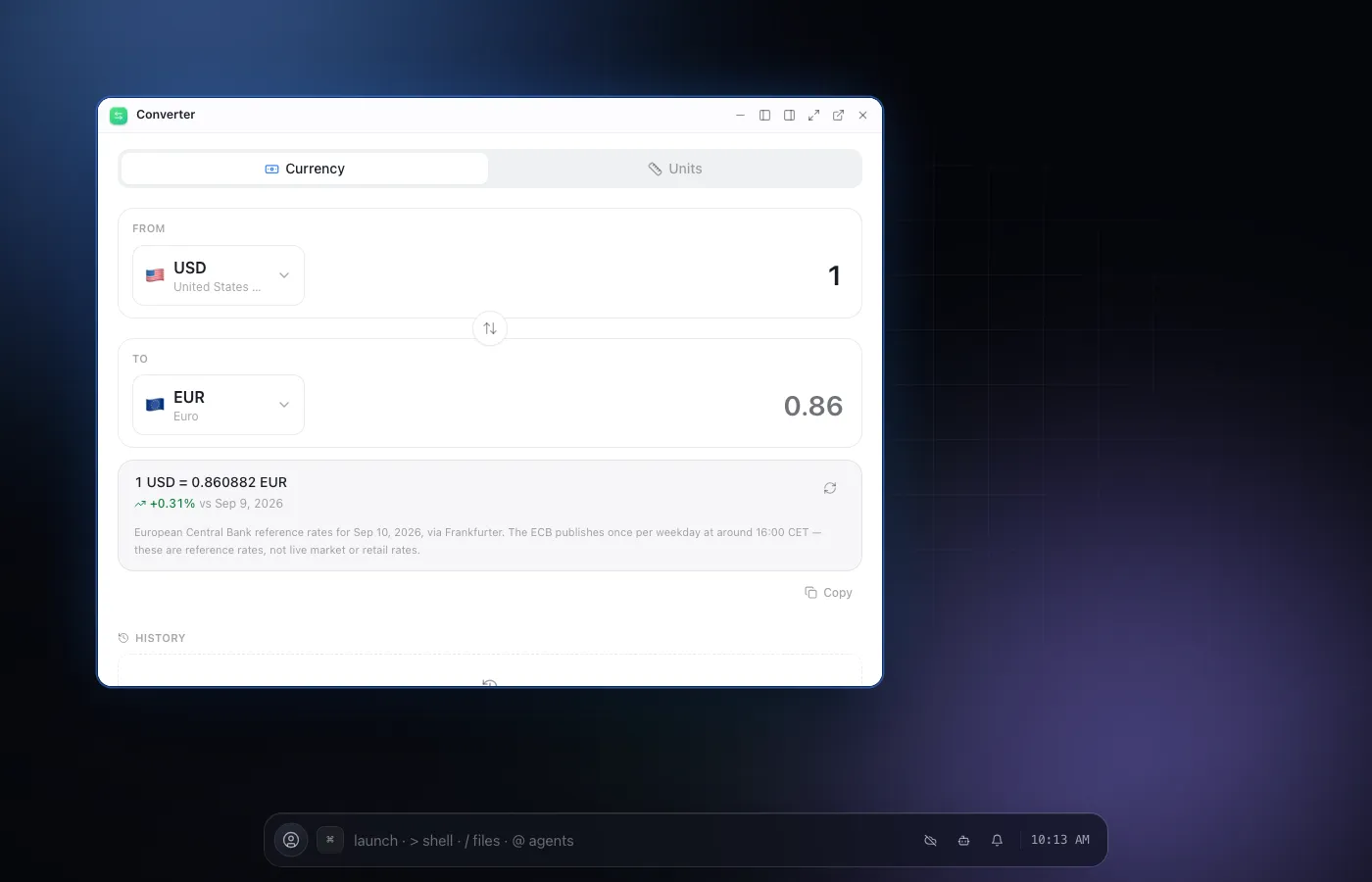 Converter screenshot