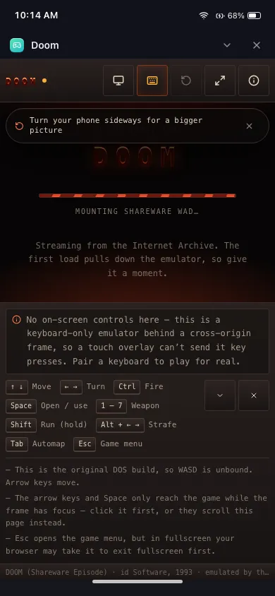 DOOM on phone