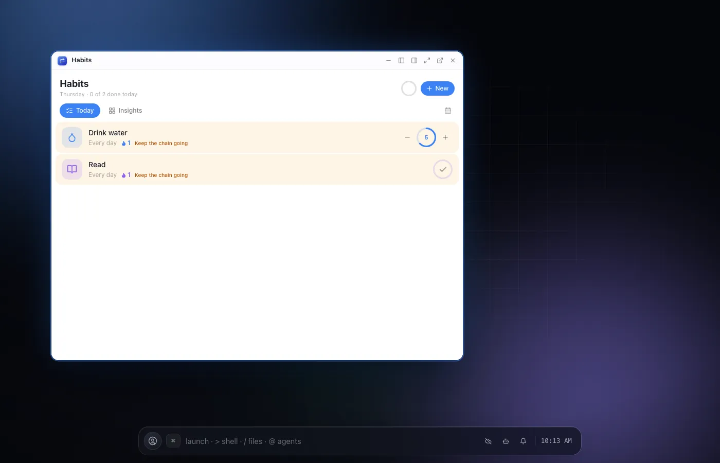 Habits screenshot