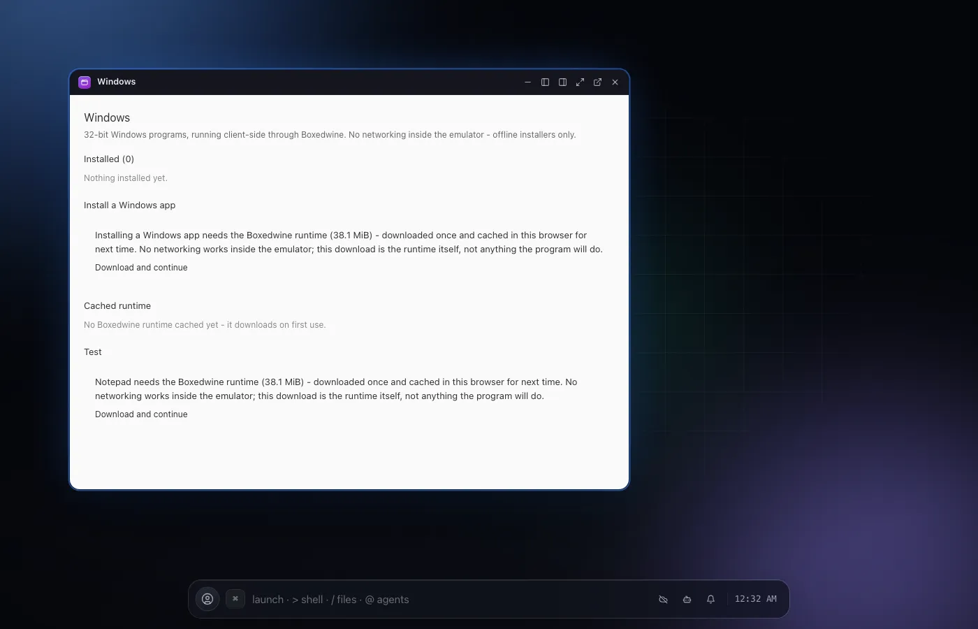 Windows screenshot
